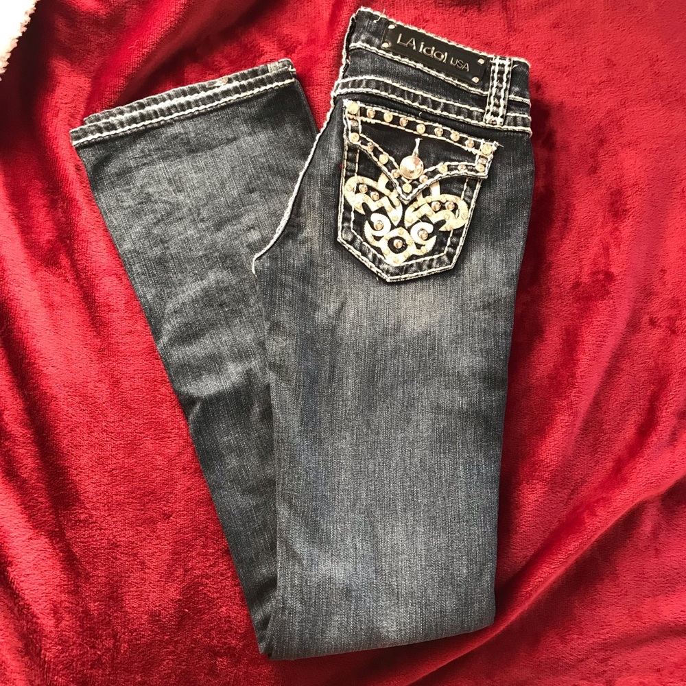 LA idol bootcut jeans
